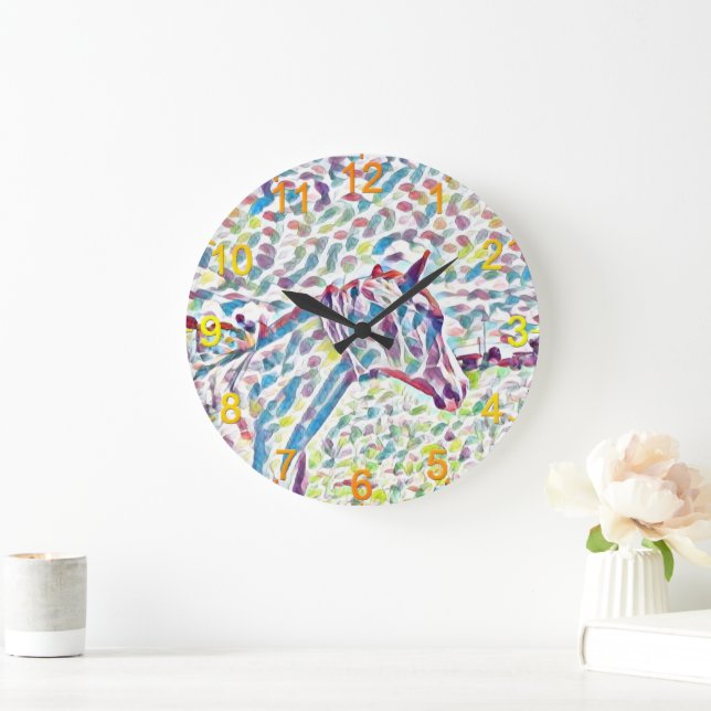 Cheval Couleurs De Vie, Horloge (Maison)