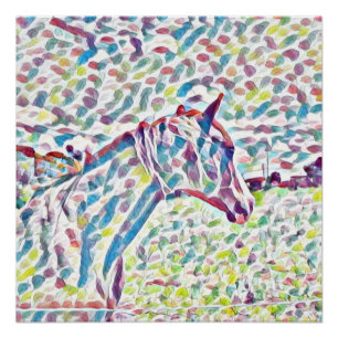 Cheval Couleurs De Vie, Poster