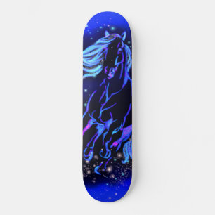 Cheval Courant En Lune Starry Night Skateboard