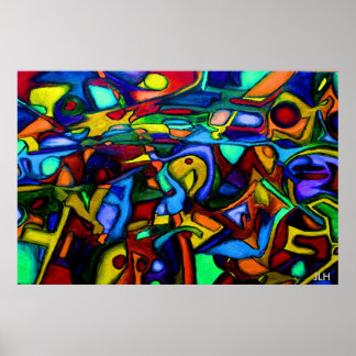 Cheval crâne sur un tableau orangé Spike