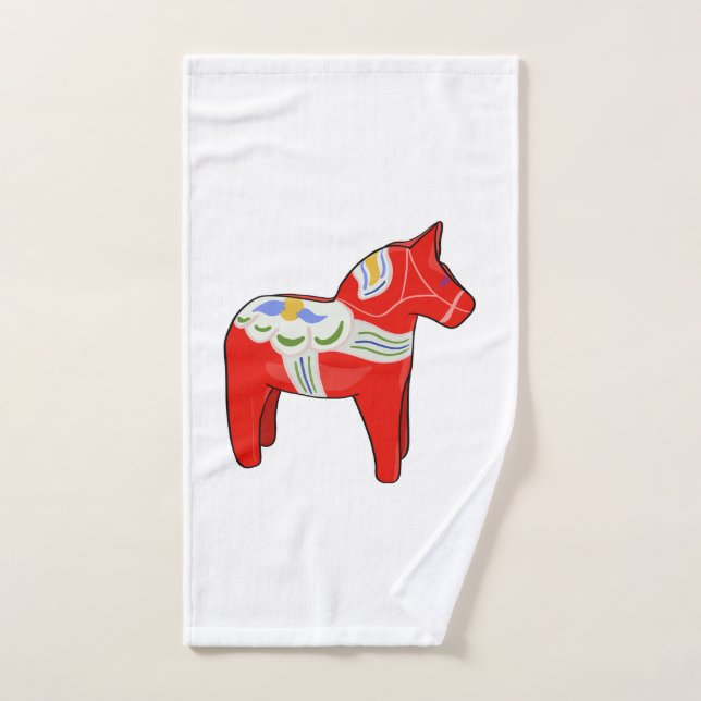 Cheval dalécarlien (Serviette à main)