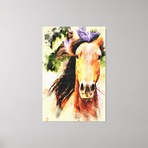 *~* Cheval d'art équin AR22 Toile artistique Impri