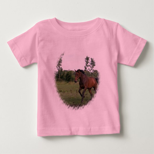 Cheval de Baie sur T-shirt Toddler (Devant)