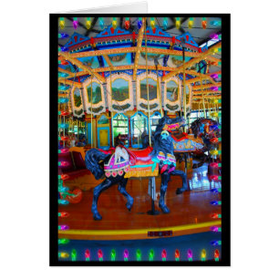 Cheval de carnaval dans le noir