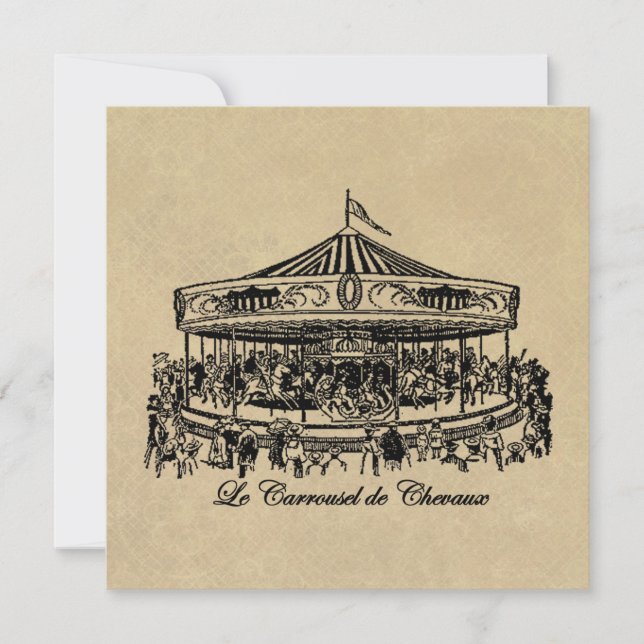 Cheval de Carrousel français Vêtements et cadeaux (Devant)