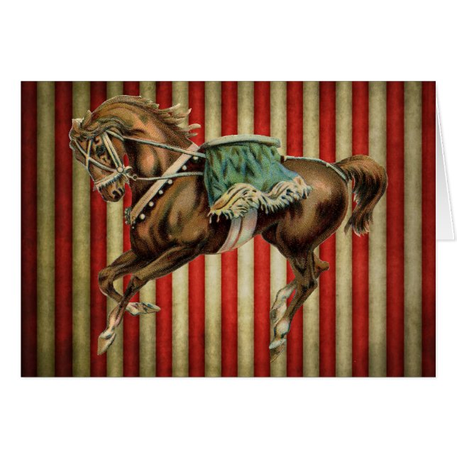 Cheval de cirque vintage (Devant horizontal)