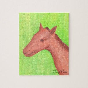 Cheval de colt en aquarelle Peinture, Puzzle