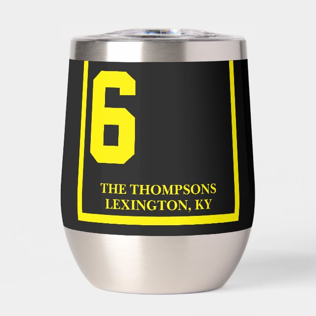 Cheval de course 6 Noir Derby personnalisé (Avant)