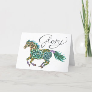 Cheval de gloire de carte pliée par Sherry Jarvis