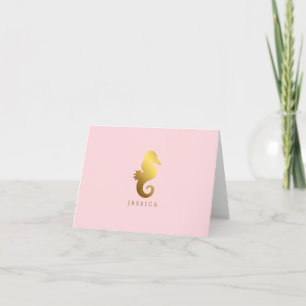 Cheval de mer Faux Gold personnalisé