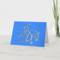 Cheval de Merci ! Carte - bleu