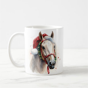 Cheval de Noël tasse de café de Noël