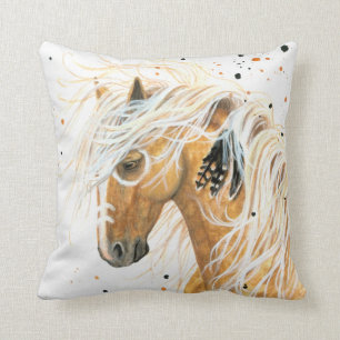 Cheval de palomino par le coussin de BiHrLe