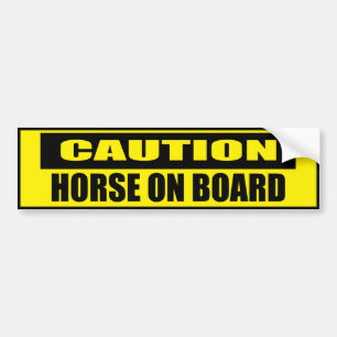 Cheval de prudence à bord du bumper Sticker