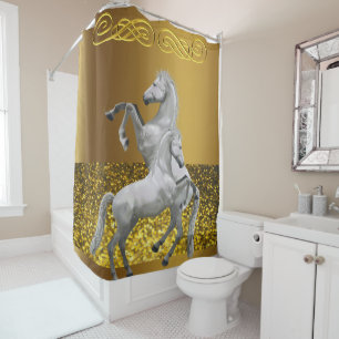 Cheval de rideau de douche