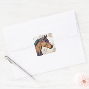 Cheval de style vintage sur Autocollant Arrière -