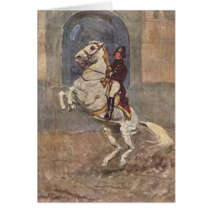 Cheval d'exposition de dressage