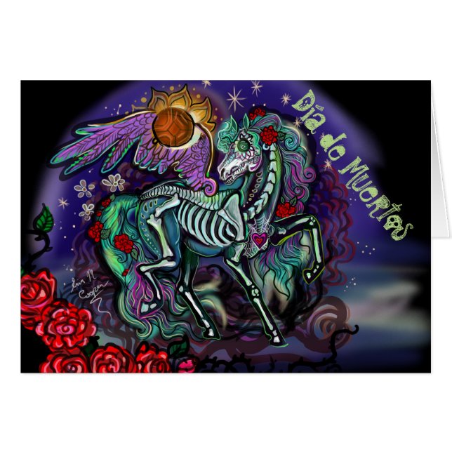 Cheval Día de Muertos (Devant horizontal)
