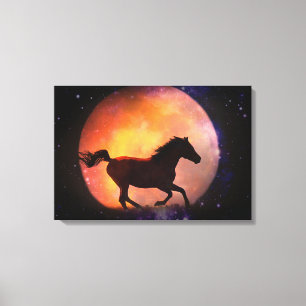 Cheval d'Imaginaire et toile de lune