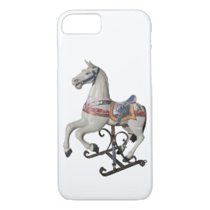 Cheval en bois coque iphone de carrousel antique