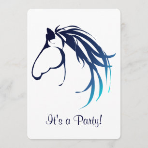 Cheval équestre fête d'anniversaire Invitation per