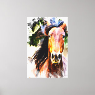 *~* Cheval Équine Artistique AR22 toile d'art Impr