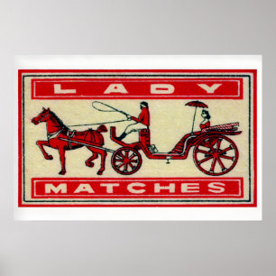 Cheval et Carrosse - Impression Boîte d'Allumettes