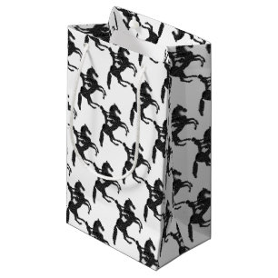 Cheval et cavalier de mosaïque de sac de cadeau d