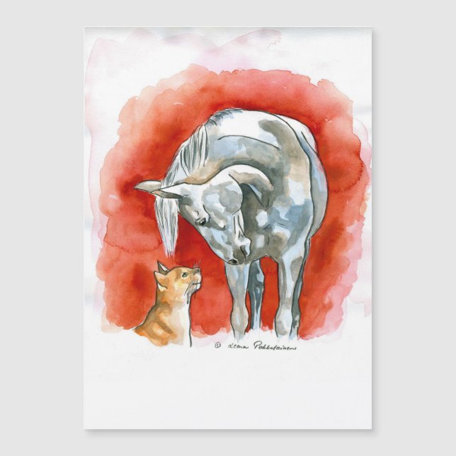 Cheval et chat (Devant)