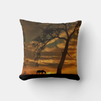 Cheval et chêne Coussin du sud-ouest