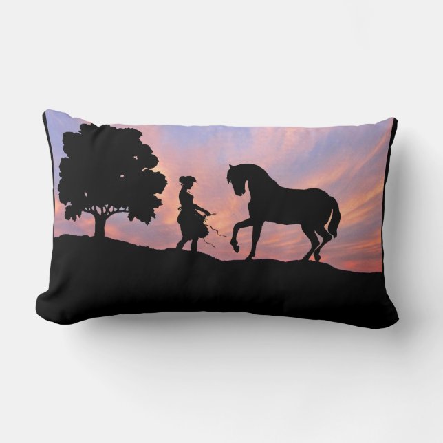 Cheval et premier coussin de silhouette (Recto)