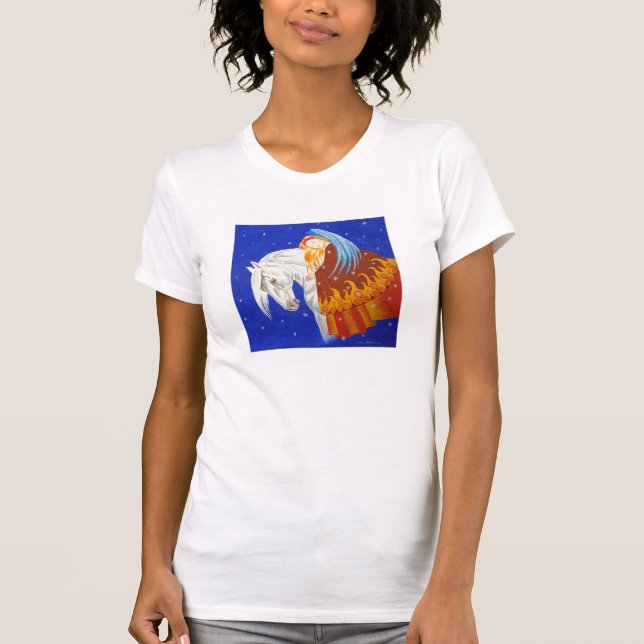 Cheval et T-shirt d'ange (Devant)
