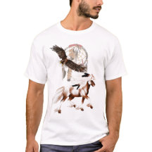 Cheval et T-shirt d'Eagle