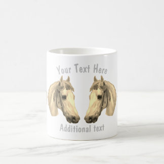 Cheval Head Vintage Art 3 Café Mug personnalisé