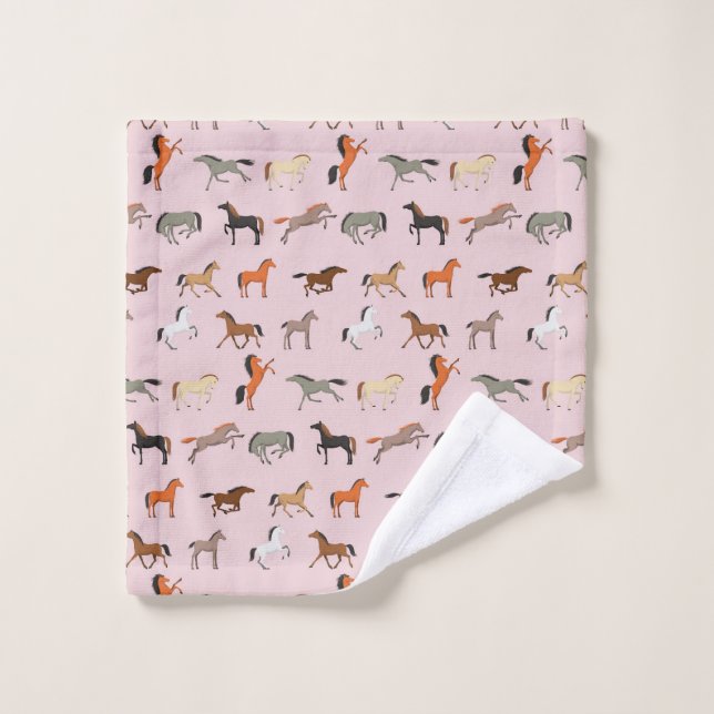 Cheval Imprimer Motif, Femmes & Filles Enfant, Fem (Gant de toilette)