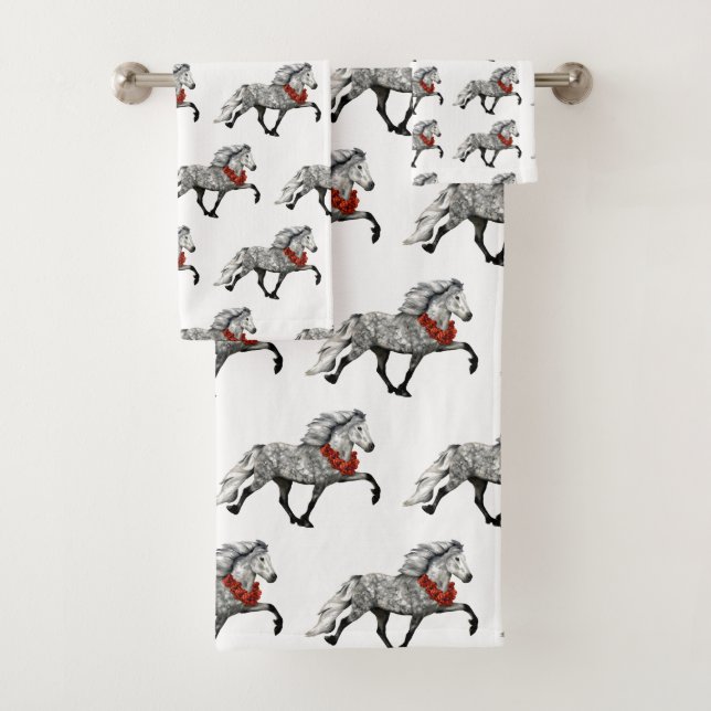 Cheval Islandais Noël (En situation)