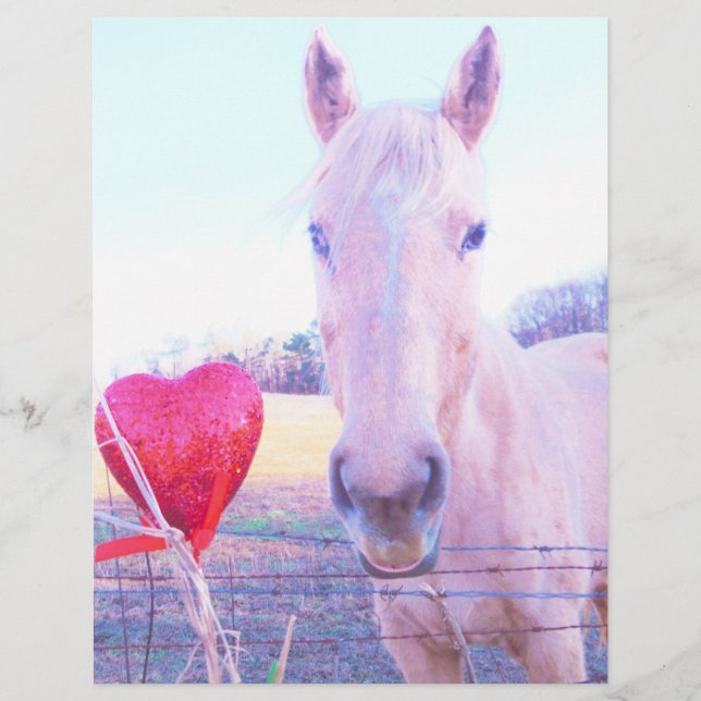 Cheval Jaune et Cœur Rouge (Devant)
