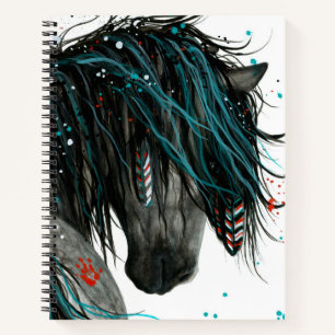 Cheval Majestic par Bihrle Carnet Spiral de 8,5 x 