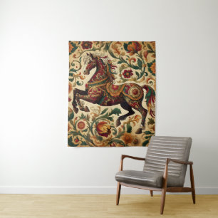 Cheval Moyen Style Tapisserie