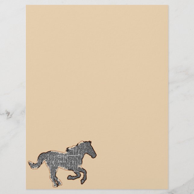 cheval noir (Devant)
