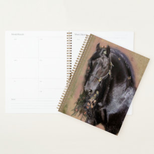 Cheval Noir Cheval Friesen - Calendrier, Planifica