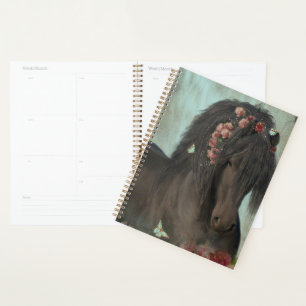 Cheval Noir Cheval Friesen - Calendrier, Planifica
