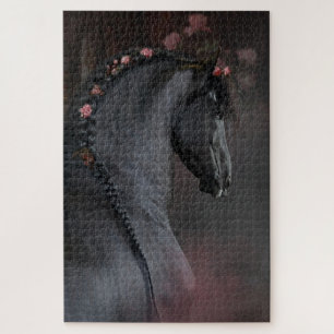 Cheval noir - Puzzle
