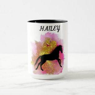 CHEVAL NOIR SPARKLING PERSONNALISÉ COMBO MUG