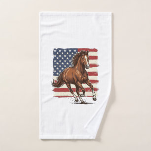 Cheval Patriotique Vintage Western Vector Design_1
