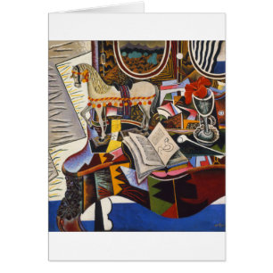 Cheval Pipe Fleur rouge par Joan Miro