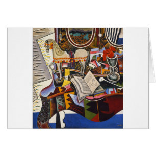 Cheval Pipe Fleur rouge par Joan Miro