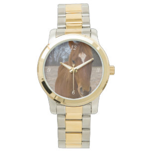 Cheval pose montre bracelet