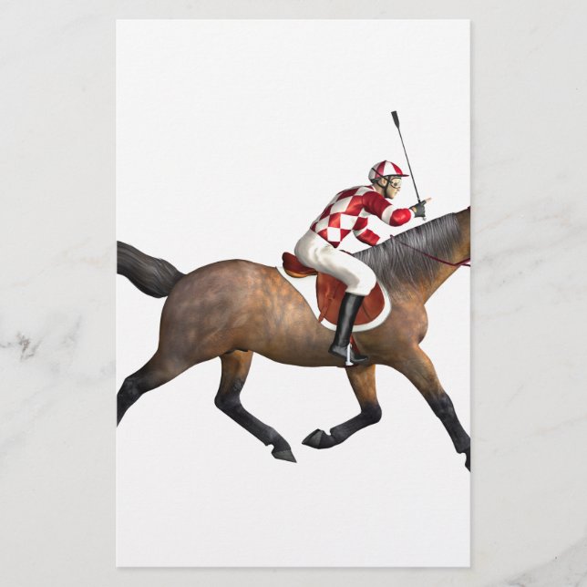 Cheval Racing Jockey et Horse (Devant)