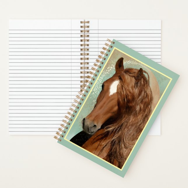 Cheval Rouge - Carnet, Journal (À l'intérieur)